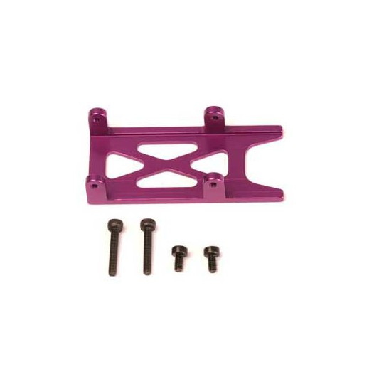 Accessoire pour hélicoptère radiocommandé SUPPORT RECEPTEUR ALU