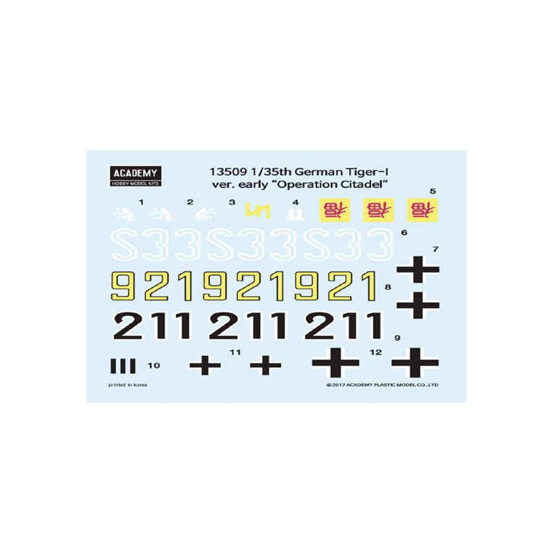 Maquette de Char en plastique TIGER I Opé. CITADEL 1/35 Maquette de Char en plastique TIGER I Opé. CITADEL 1/35