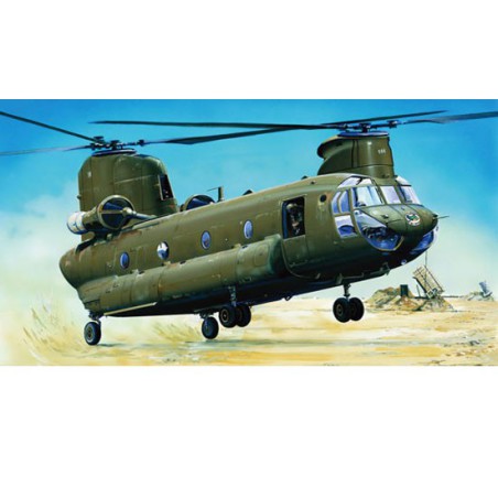 Maquette d'hélicoptère en plastique CH-47D CHINOOK Maquette d'hélicoptère en plastique CH-47D CHINOOK