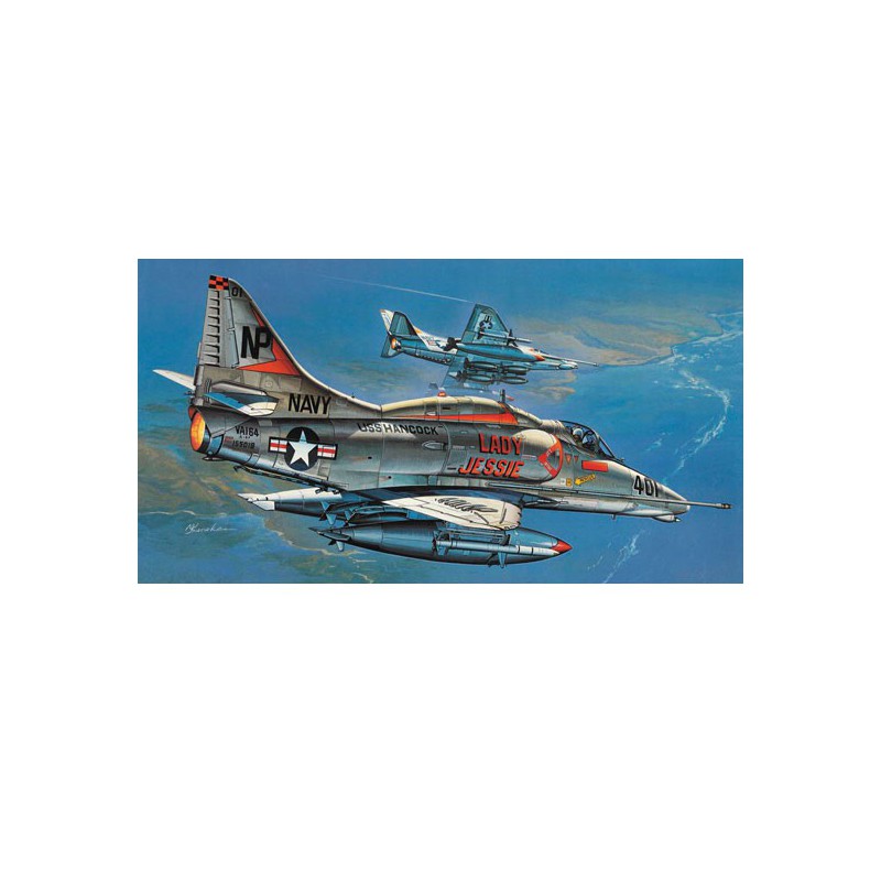 Maquette d'avion en plastique A-4E/F SKYHAWK 1/32