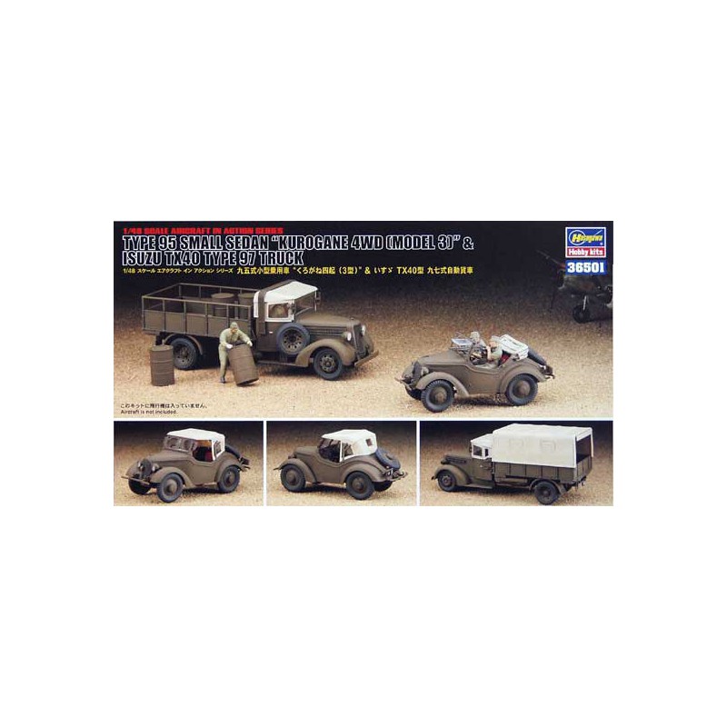 Maquette de camion en plastique KUROGANE 4WD + ISUZU TX40 1/48