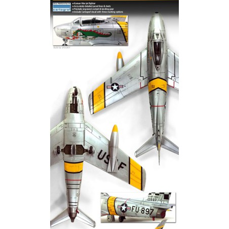 Maquette d'avion en plastique F-86F Sabre Korean war 1/72 Maquette d'avion en plastique F-86F Sabre Korean war 1/72