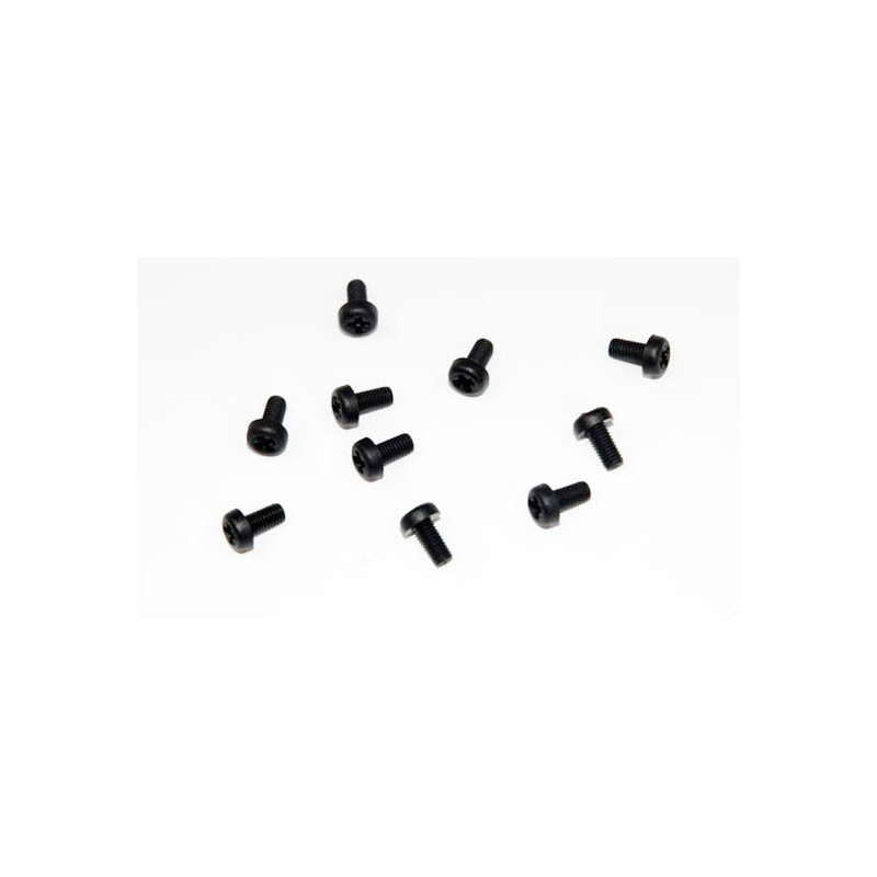 Visserie Vis TC nylon noire M3x6 (10 pcs)