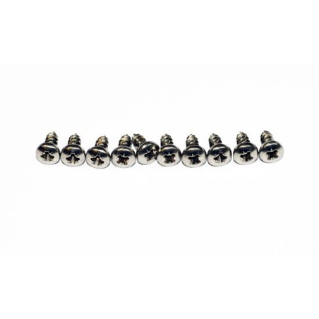 Visserie Vis Tole Inox Tête Bombée Pozi M2.2x13 (10 pcs) Visserie Vis Tole Inox Tête Bombée Pozi M2.2x13 (10 pcs)