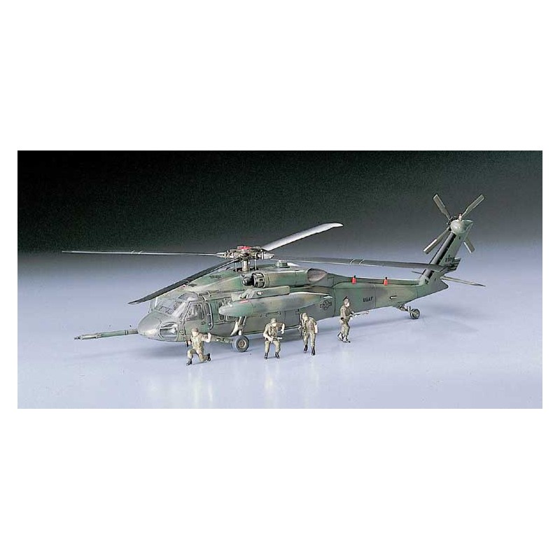 Maquette d'hélicoptère en plastique HH-60 D NIGHT HAWK (D7)1/72