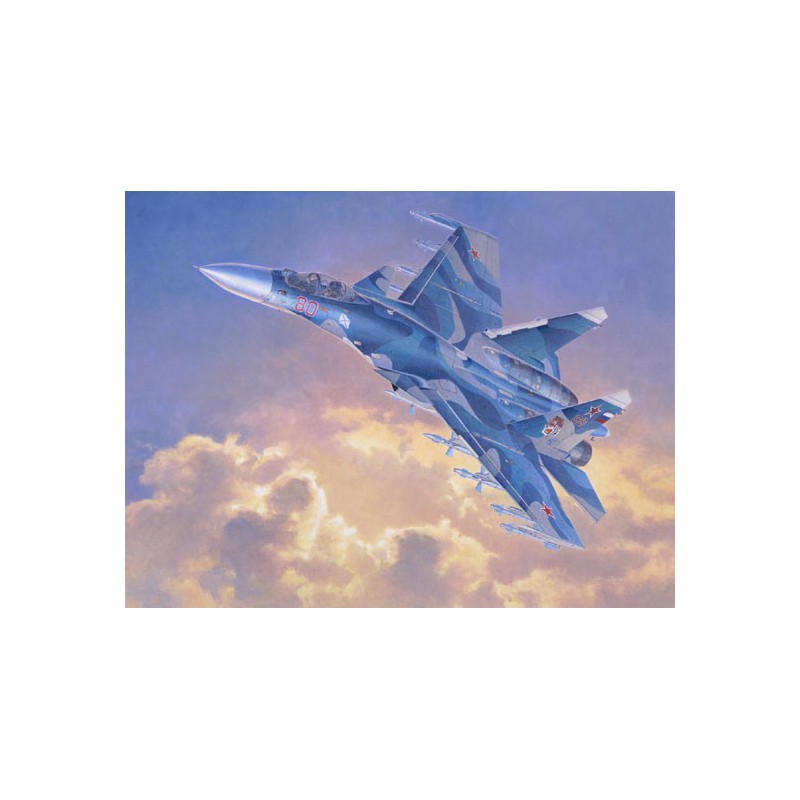 Maquette d'avion en plastique Su-33 FLANKER D 1/72