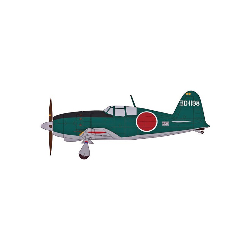 Maquette d'avion en plastique J2M3 RAIDENCOMBO 1/72