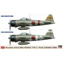 Maquette d'avion en plastique A6M2b ZERO PEARL HARBOR COMBO Maquette d'avion en plastique A6M2b ZERO PEARL HARBOR COMBO