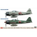 Maquette d'avion en plastique Combo ZERO SAMURAI 1/72 Maquette d'avion en plastique Combo ZERO SAMURAI 1/72