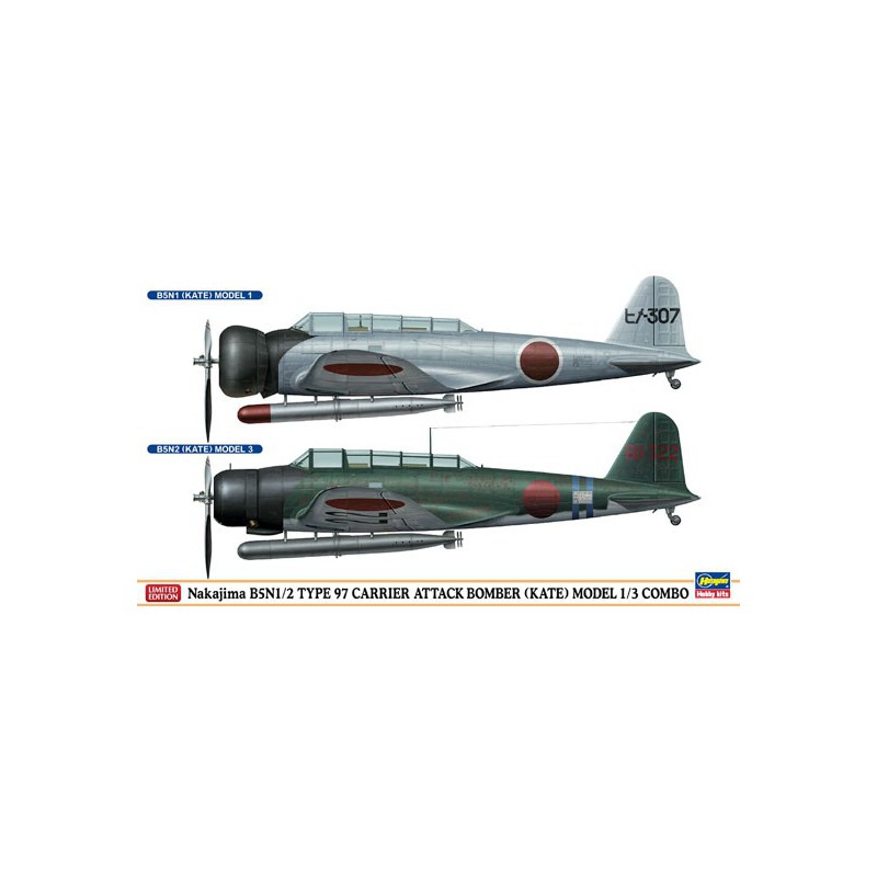 Maquette d'avion en plastique Combo B5N1/2 Kate 1/72