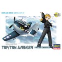 Maquette d'avion en plastique TBF/TBM Avenger Egg Plane Maquette d'avion en plastique TBF/TBM Avenger Egg Plane