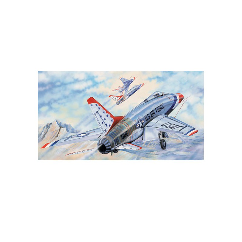 Maquette d'avion en plastique F-100D THUNDERBIRDS