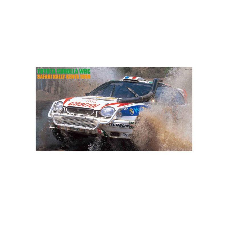 Maquette de voiture en plastique TOYOTA COROLLA WRC SAFARI RALLY KENYA 1998 1/24