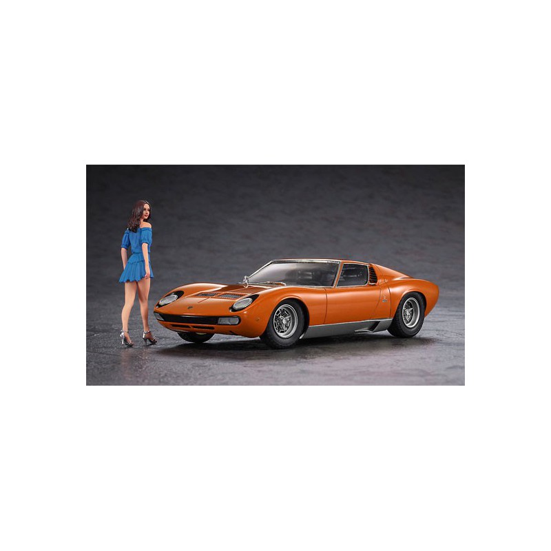 Maquette de voiture en plastique LAMBORGHINI MIURA 1/24