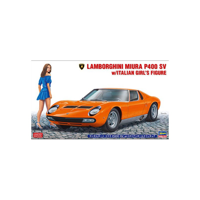 Maquette de voiture en plastique LAMBORGHINI MIURA 1/24
