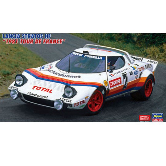 Maquette de voiture en plastique Lancia Stratos 1981 TDF 1/24 Maquette de voiture en plastique Lancia Stratos 1981 TDF 1/24