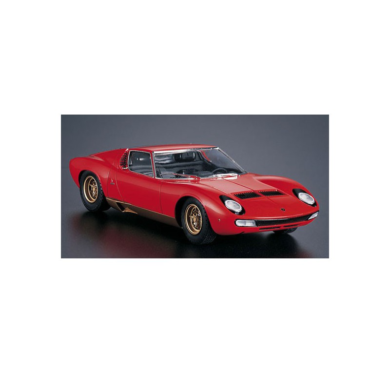 Maquette de voiture en plastique Lamborghini Miura P400 SV 1/24