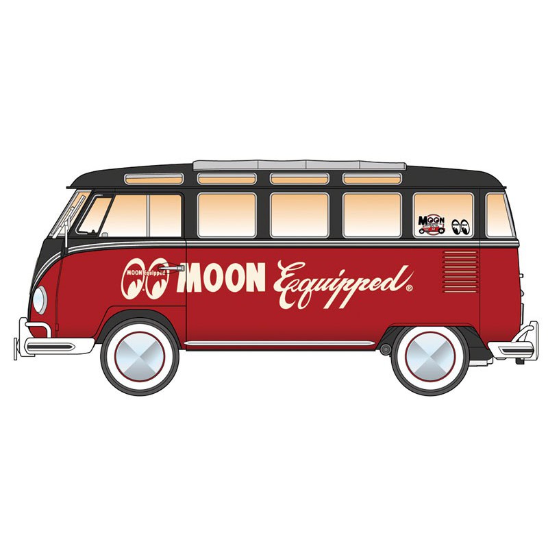 Maquette de voiture en plastique VW Combi Type 2 Bus Moon 1/24
