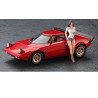 Maquette de voiture en plastique Lancia Stratos HF Stradale + figurine 1/24 Maquette de voiture en plastique Lancia Stratos HF Stradale + figurine 1/24
