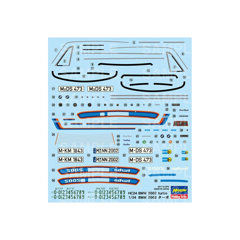 Maquette de voiture en plastique BMW 2002 Turbo 1/24