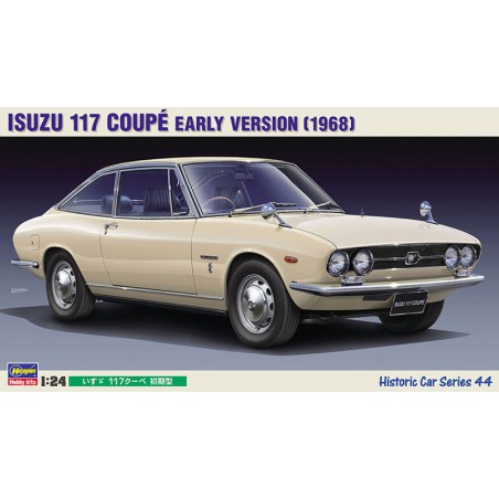 Maquette de voiture en plastique Isuzu 117 coupé 1968 1/24 Maquette de voiture en plastique Isuzu 117 coupé 1968 1/24