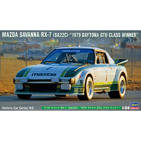 Maquette de voiture en plastique Mazda Savanna RX-7 Daytona 79 1/24 Maquette de voiture en plastique Mazda Savanna RX-7 Daytona 79 1/24