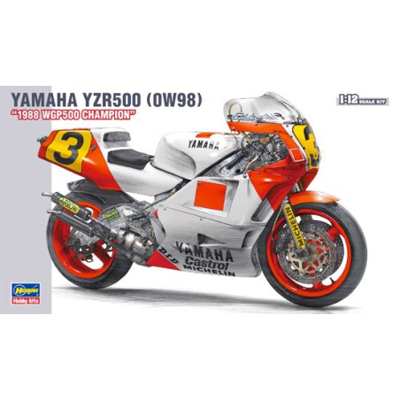 Maquette de moto en plastique YAMAHA YZR500 1988 1/12 Maquette de moto en plastique YAMAHA YZR500 1988 1/12