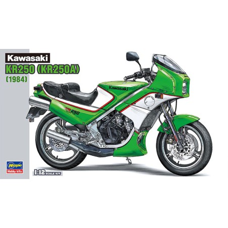 Maquette de moto en plastique Kawasaki KR250 (KR250A) 1/12 Maquette de moto en plastique Kawasaki KR250 (KR250A) 1/12