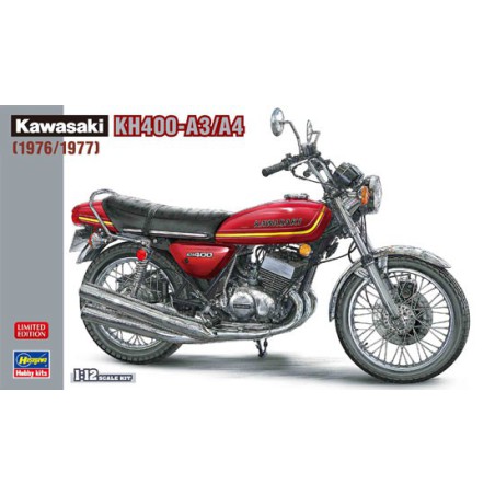 Maquette de voiture en plastique Kawasaki KH400-A3 / A4 1/12 Maquette de voiture en plastique Kawasaki KH400-A3 / A4 1/12