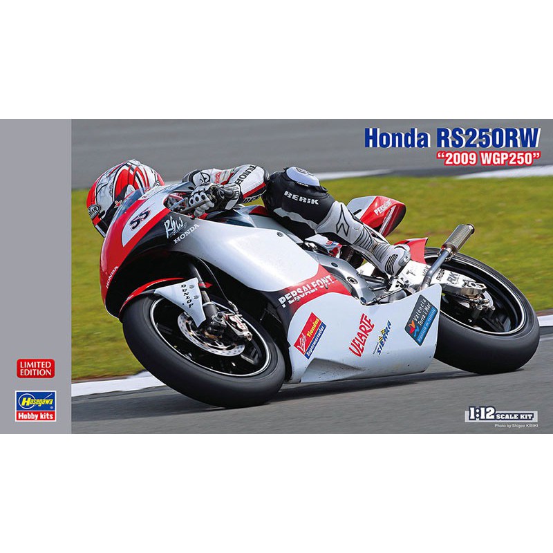 Maquette de moto en plastique Honda RS250RW 2009 WGP 250 1/12 Maquette de moto en plastique Honda RS250RW 2009 WGP 250 1/12