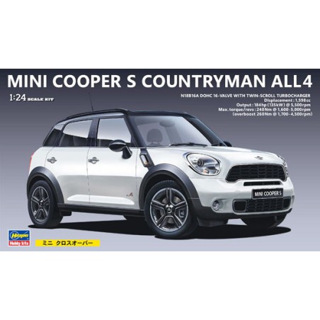 Maquette de voiture en plastique BMW MINICOOPER COUNTRYMAN 1/24 Maquette de voiture en plastique BMW MINICOOPER COUNTRYMAN 1/24