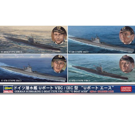 Maquette de Bateau en plastique Uboat VIIC/IXC 1/700 Maquette de Bateau en plastique Uboat VIIC/IXC 1/700