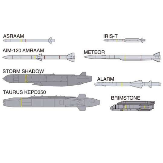 Maquette d'avion en plastique Europe Aircraft Weapons Set 1/72 Maquette d'avion en plastique Europe Aircraft Weapons Set 1/72