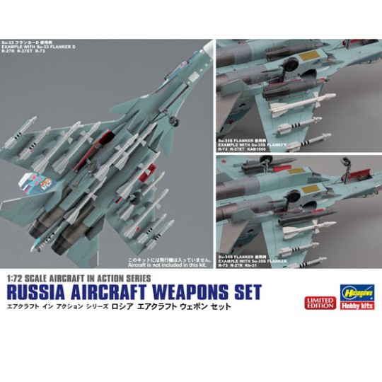 Maquette d'avion en plastique Russian Aircraft Weapons Set 1/72 Maquette d'avion en plastique Russian Aircraft Weapons Set 1/72
