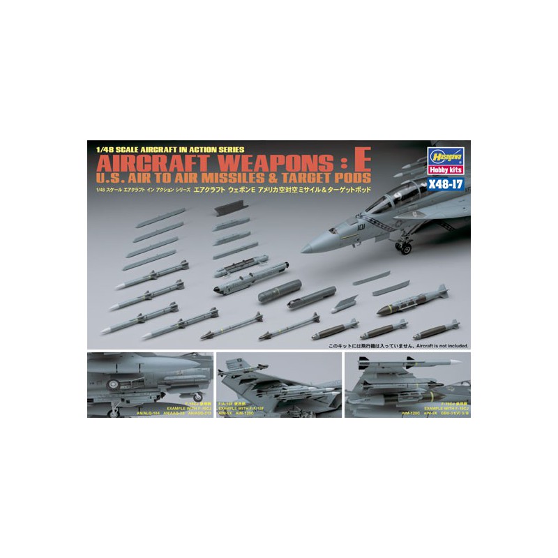 Maquette d'avion en plastique X48-17 U.S. AIRCRAFT WEAPONS E Maquette d'avion en plastique X48-17 U.S. AIRCRAFT WEAPONS E