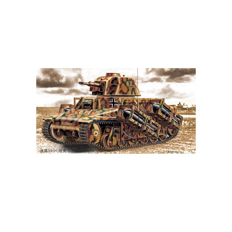 Maquette de Char en plastique FRANCE 39(H) TANK SA 38