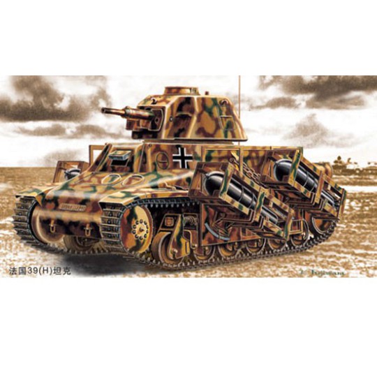 Maquette de Char en plastique FRANCE 39(H) TANK SA 38