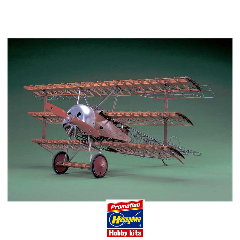 Maquette d'avion en bois FOKKER DR.1 BOIS1/8