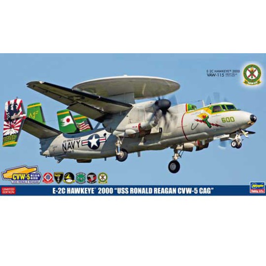 Maquette d'avion en plastique E-2C USS R. Reagan 1/72 Maquette d'avion en plastique E-2C USS R. Reagan 1/72