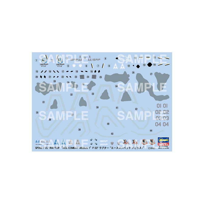 Maquette d'avion en plastique F-22 ACE Egg Plane