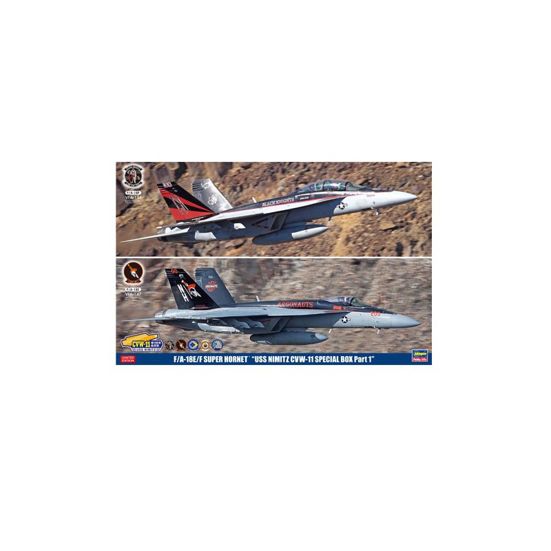 Maquette d'avion en plastique F/A-18E/F SUPER HORNET™ “USS NIMITZ CVW-11 Box 1