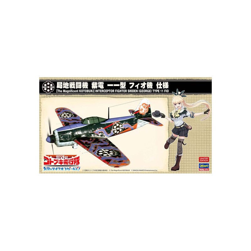 Maquette d'avion en plastique SHIDEN TYPE 11 1/48