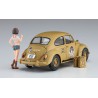 Maquette de voiture en plastique VW BEETLE + EGG GIRL 1/24