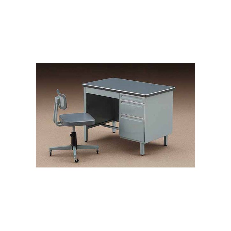 Maquette Diorama OFFICE DESK & CHAIR 1/12