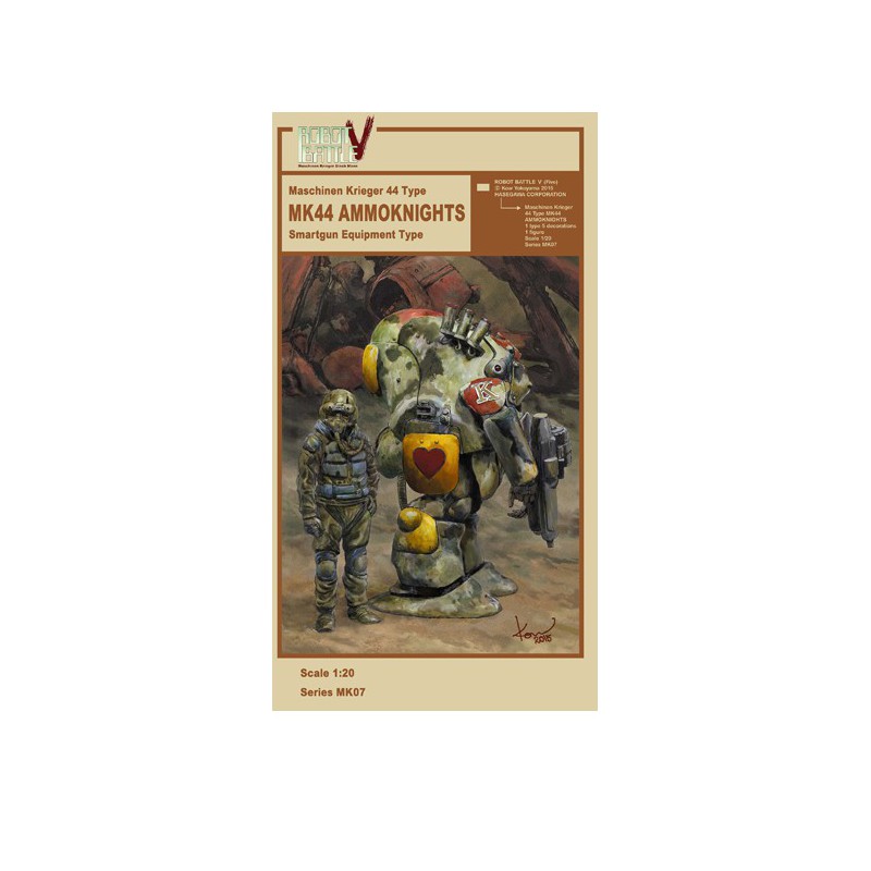 Modèle de science-fiction en plastique Krieger 44 Robot 1/20