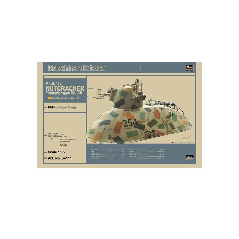 Modèle de science-fiction en plastique P.K.H. 103 Nutcracker 1/35