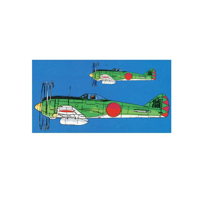 Maquette d'avion en plastique KI44 Shoki 1/48