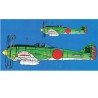 Maquette d'avion en plastique KI44 Shoki 1/48