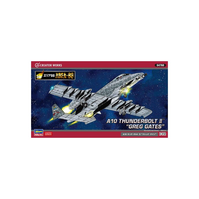 Maquette d'avion en plastique A10 THUNDERB. II “GREG GATES”