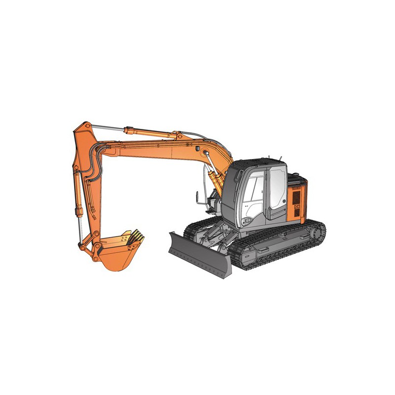 Maquette de camion en plastique HITACHI EXCAVATOR 1/35